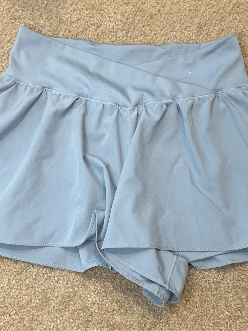 Light Blue Women's Athletic Skort Shorts